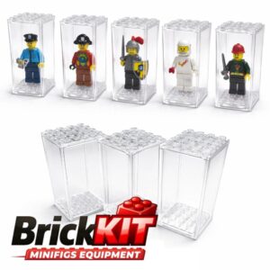 Gablotka na Minifigurki - Zestaw 8 sztuk - Brickkit